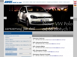 Wynajem samochodów osobowych sportowych i luksusowych.